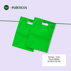 25X35 Cm TELA TIPO RIÑON VERDE X UND  Ref-Bel 2102