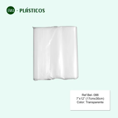 BOLSA POLIETILENO TTE 7"x12" (17cmx30cm) PAQ 500 UND Ref-Bel-088 - comprar online