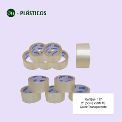 CINTA ADHESIVA TRANSPARENTE 2"  (5 cm)x50MTS Ref-Bel 117 - comprar online