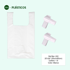 TIPO CAMISA C5 - BOLSA MANIGUETA BLANCA - 100 UND Ref Bel-222 - comprar online