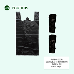 T-50 TIPO CAMISA - BOLSA MANIGUETA NEGRA - 100 UND Ref Bel-222R - comprar online