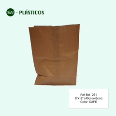 BOLSA PAPEL KRAFT MULTIUSOS 30X40X16CM -50 UND Ref Bel-261 - comprar online