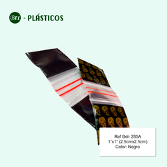 1"x1" (3X3.5CM) BOLSA ZIPLOC REUTILIZABLE NEGRO PAQ 100 - Ref Bel 285 - comprar online