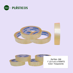 CINTA ADHESIVA TRANSPARENTE 1" (2,5 cm)x100MTS Ref-Bel 398 - comprar online