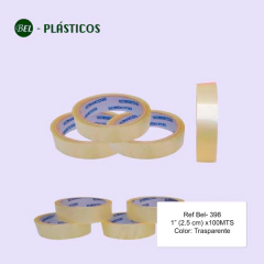 CINTA ADHESIVA TRANSPARENTE 1" (2,5 cm)x100MTS Ref-Bel 398 - comprar en línea