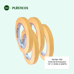 CINTA ADHESIVA ENMASCARAR 1/2" (1,2 cm)x40MTS Ref-Bel 460