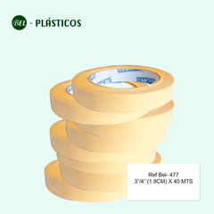 CINTA ADHESIVA ENMASCARAR 3/4" (1,9 cm)x40MTS Ref-Bel 477
