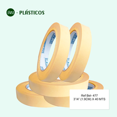 CINTA ADHESIVA ENMASCARAR 3/4" (1,9 cm)x40MTS Ref-Bel 477 - comprar online