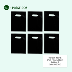 TIPO RIÑON NEGRA- 7"x9" (18cmx23cm)  Cal 2.0 - 100 und Ref Bel- 485NE - comprar online