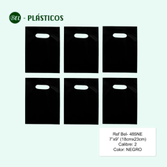 TIPO RIÑON NEGRA- 7"x9" (18cmx23cm)  Cal 2.0 - 100 und Ref Bel- 485NE - comprar online