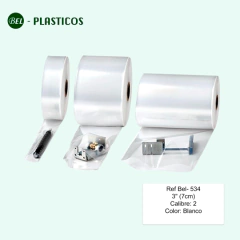 Ref Bel-534: Tubular Transparente 3" TTE Cal 2 por 6.9 KG - comprar online