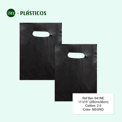 TIPO RIÑON NEGRA BIODEGRADABLE - 11"x15" (28X38CM) Cal 2.0 - 100 und Ref Bel-641NE - comprar online