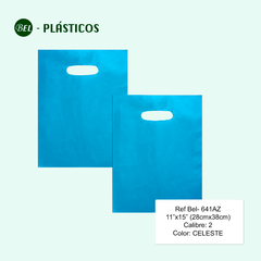 TIPO RIÑON AZUL- 11"x15" (28cmx38cm)  Cal 2.0 - 100 und Ref Bel-641AZ - comprar online