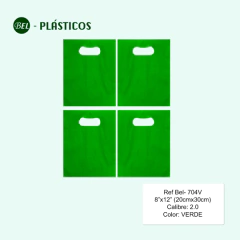 TIPO RIÑON VERDE- 8"x12" (20cmx30cm)  Cal 2.0 - 100 und Ref Bel- 704V - comprar online