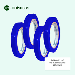 CINTA ADHESIVA AZUL 1/2" (1,2CM) x100MTS Ref-Bel 831AZ - comprar online