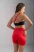 Calza short media pierna rojo en internet