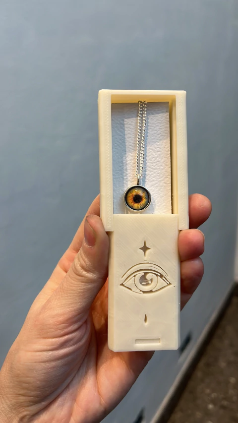 Collar Ojo Redondo - Dije plata 925 - Cadena de acero quirúrgico blanco 45 cm cadena de 45 cm el color, se aclara por Mail o en las notas de pedido - comprar online