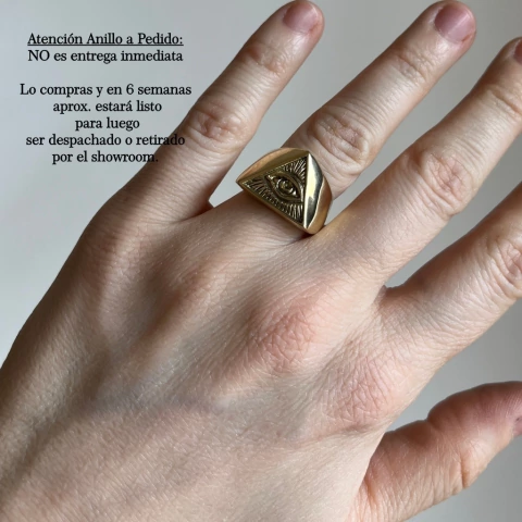 Anillo Illuminati Ojo - Bronce a pedido tarda 6 semanas en estar listo - comprar online