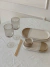 Plato Oval Arena y Blanco - comprar online