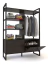 DELOS ARMARIO DST25RT FUNCIONAL 2CAJ 1PTA ROBLE TERMO NEGRO