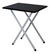 DIELFE MESA MPL050 PLEGABLE MATERA BLANCA TAPA NEGRA