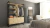 DELOS ARMARIO DST25RT FUNCIONAL 2CAJ 1PTA ROBLE TERMO NEGRO - Casa Mendoza