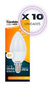 CANDELA LAMPARA VELA LED 5W CALIDA X10