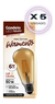 CANDELA LAMPARA LED FILAMENTO TUBULAR 6W X5