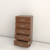 TABLES CHIFONIER 6052CTA 0.60MT 5 CAJONES CAOBA/TABACO - comprar online