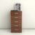 TABLES CHIFONIER 6052CTA 0.60MT 5 CAJONES CAOBA/TABACO