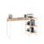 DIELFE ESCRITORIO EES120 CON ESTANTES 120 ROBLE BLANCO - comprar online