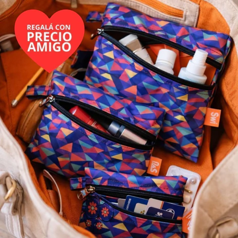 Pack de 3 estuches - Estampa Zig Zag