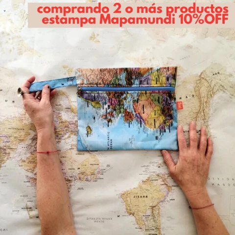 Estuche impermeable con manija - Mapamundi - comprar online