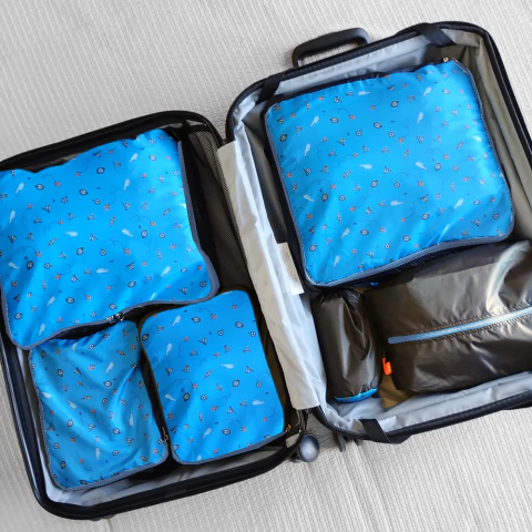 Organizador para valijas 6 piezas - Argentina y Gris - comprar online