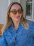 Óculos de Sol Babell Cinza Transparente com Marrom - comprar online