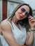 Óculos de Sol Alessia Roxo Degradê