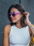 Óculos de Sol Jeri Roxo Transparente - comprar online