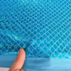 Tecido Malha Holográfica Sereia/Escamas Azul Turquesa - comprar online