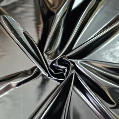 Tecido Couro Sintético Metalizado Preto - comprar online