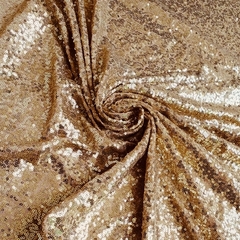 Tecido Malha Bordado com Paetê Fashion Dourado - comprar online