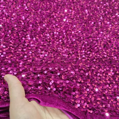 Tecido Veludo Cristal com Paetê Fúcsia na internet