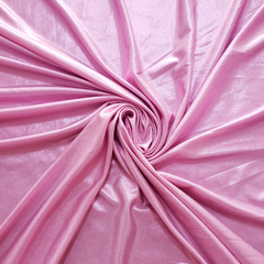 Malha Cirre Com Brilho Rosa Chiclete