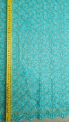 Tule Bordado com Paetê Verde Tiffany - loja online