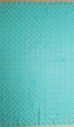 Tule Bordado com Paetê Verde Tiffany - Tecidos Baratos - Compre e receba em casa.