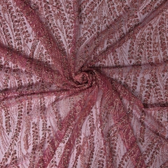 Imagem do Tecido Tule Boreal com Glitter e Pedrarias Pink