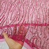 Imagem do Tecido Tule Boreal com Glitter e Pedrarias Pink