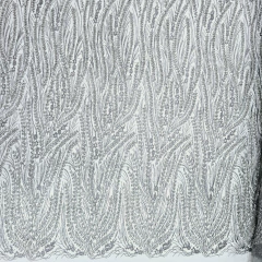 Tecido Tule Boreal com Glitter e Pedrarias Prata - Tecidos Baratos - Compre e receba em casa.