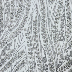 Imagem do Tecido Tule Boreal com Glitter e Pedrarias Prata