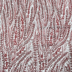 Imagem do Tecido Tule Boreal com Glitter e Pedrarias Marsala