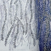 Imagem do Tecido Tule Boreal com Glitter e Pedrarias Azul Royal